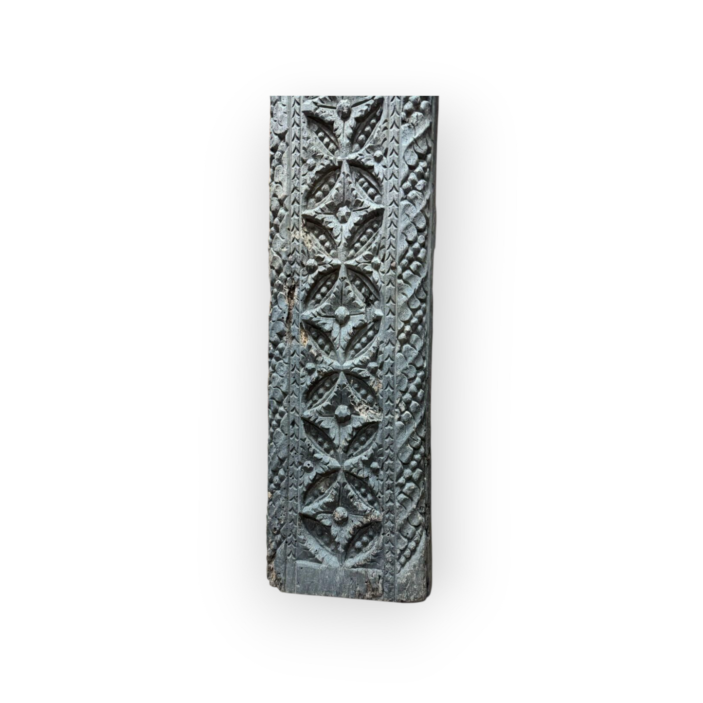A Rare 16th-Century English Antique Carved Oak Pew End Attributed To Devon, England