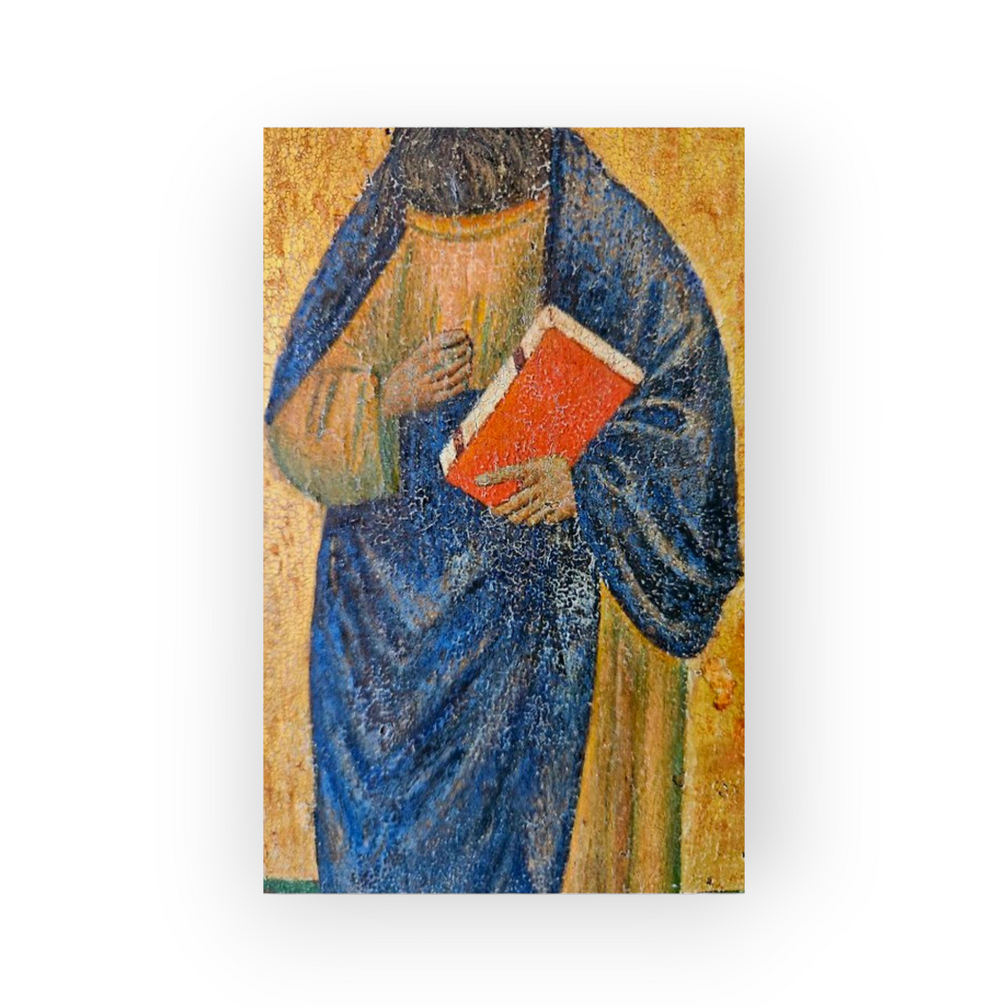 A Large 18th-Century Eastern Antique Orthodox Icon Of Saint Mark The Evangelist | Egg Tempera on Wood Panel