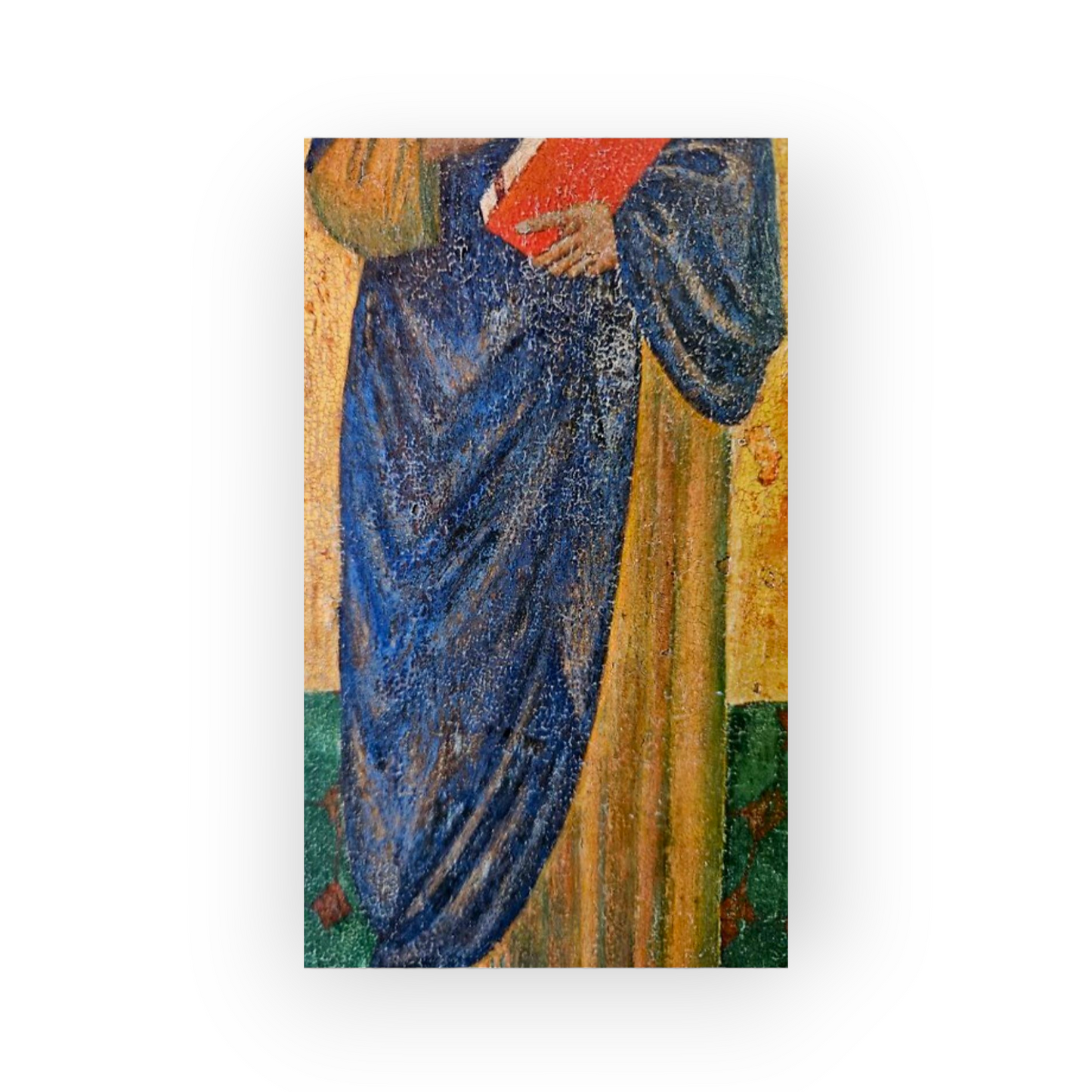 A Large 18th-Century Eastern Antique Orthodox Icon Of Saint Mark The Evangelist | Egg Tempera on Wood Panel