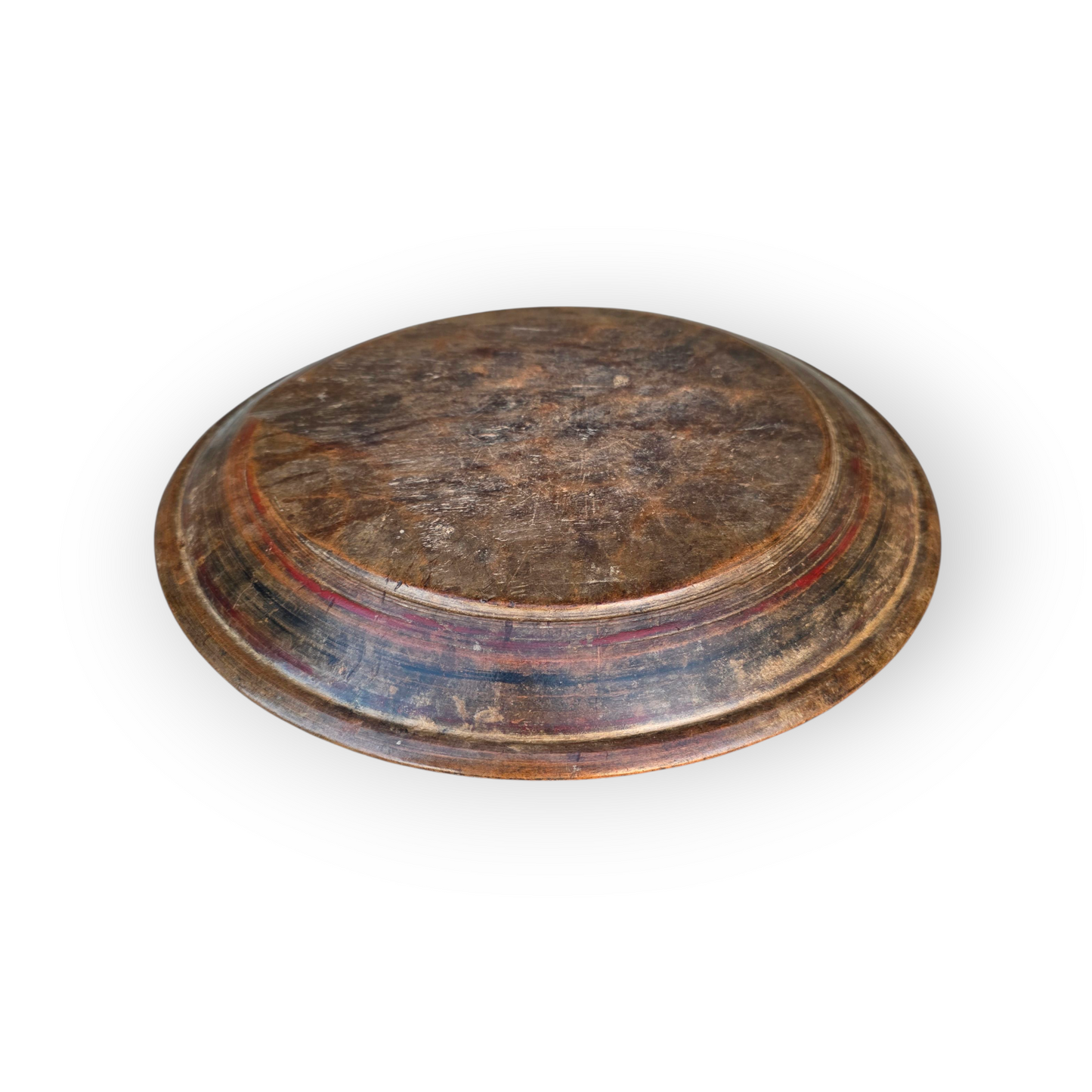 Antique Treen Plate | 18th Century Style Wooden Dish
