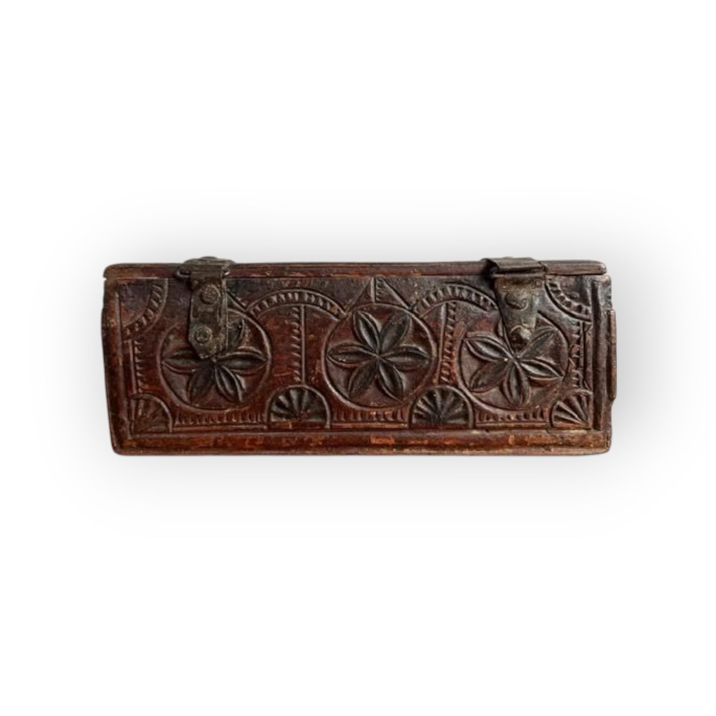 Diminutive Early 17th Century Antique Treen Table Top Box – Vernacular Form | Love Token