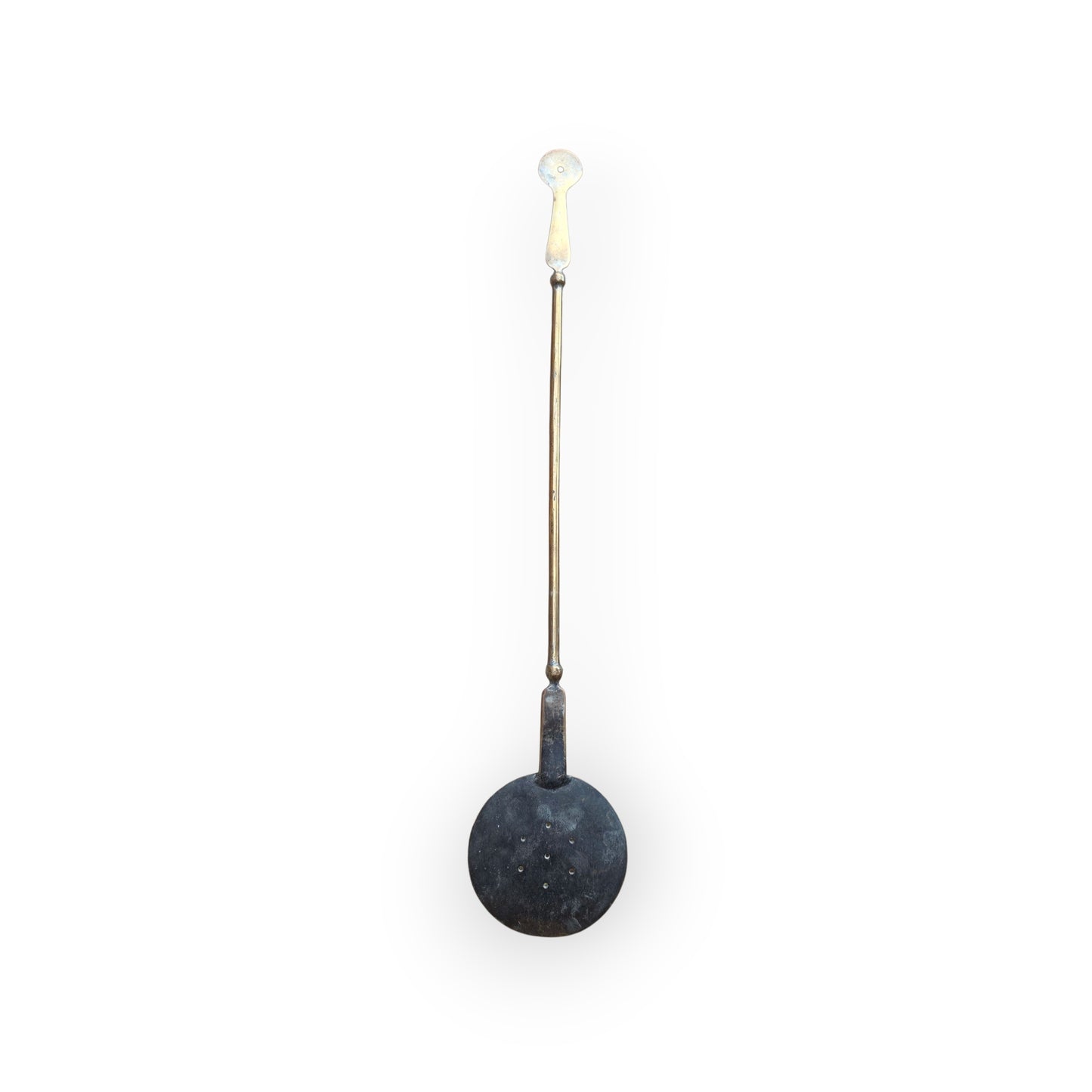 Mid 18th-Century Antique Brass Salamander | Cooking Utensil