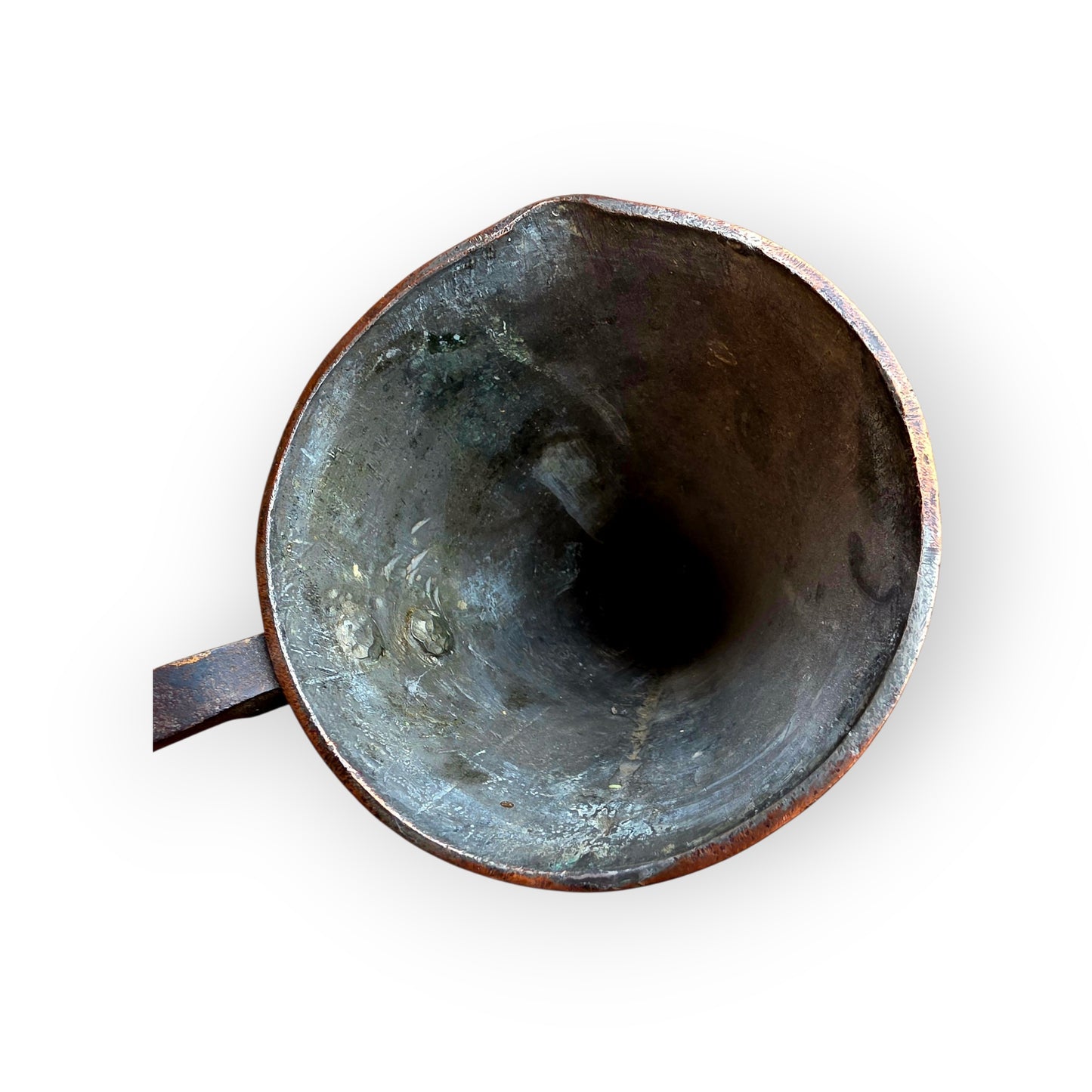An Unusually Large 18th-Century Antique Copper Ale Warmer