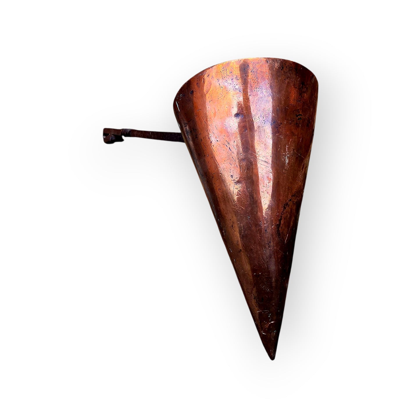 An Unusually Large 18th-Century Antique Copper Ale Warmer