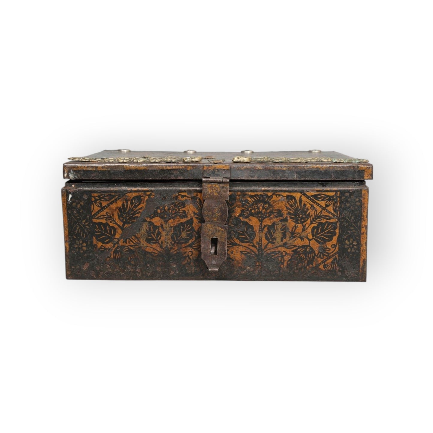 Late 18th Century English Antique Box With Japanned Decoration