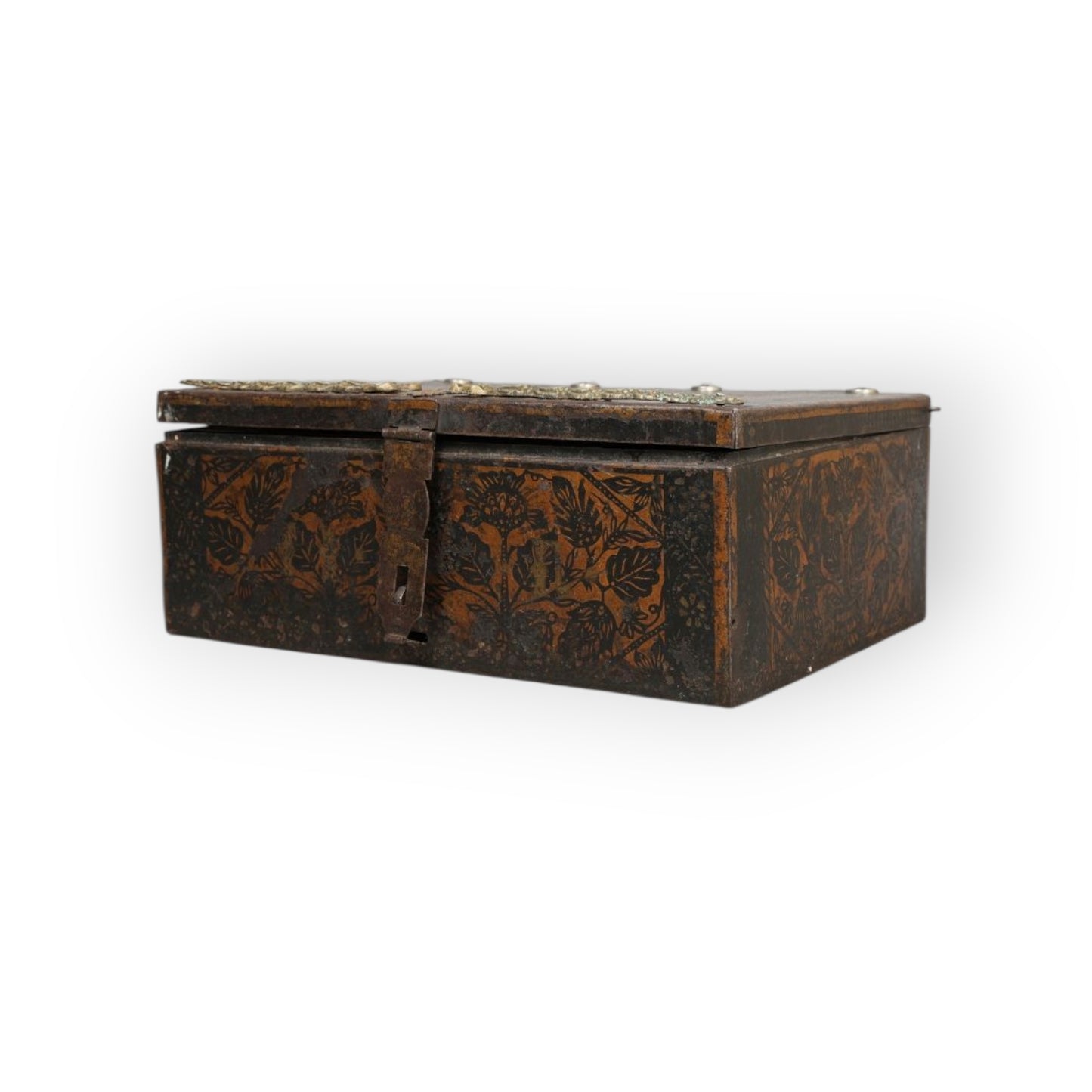 Late 18th Century English Antique Box With Japanned Decoration