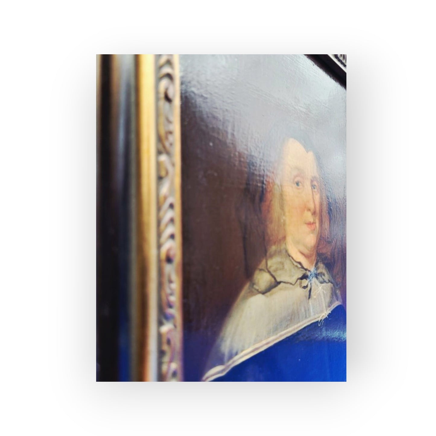 A Modest-Sized 17th Century Dutch School Antique Oil on Panel Portrait of a Lady