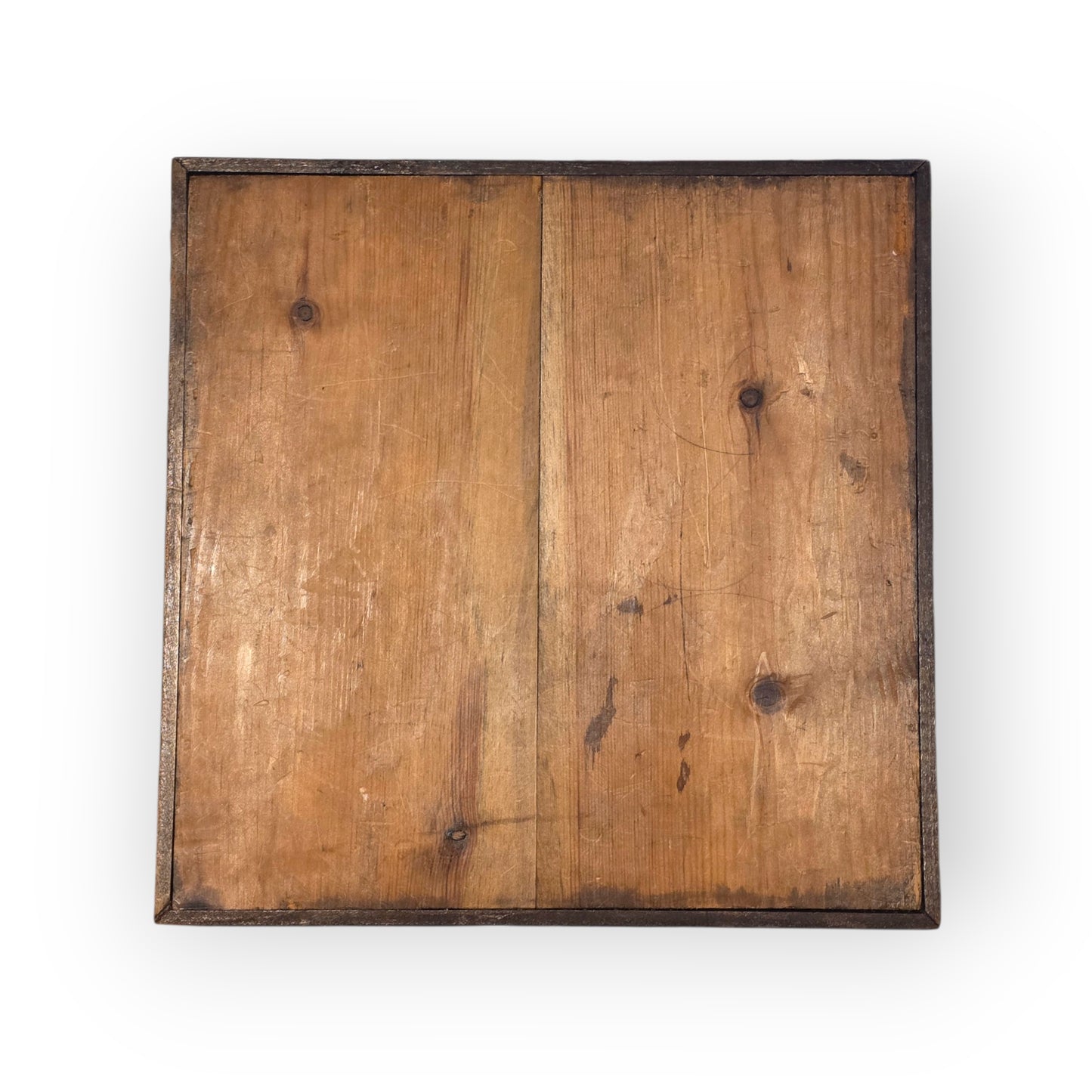 Late George III Period English Antique Treen / Wooden Chessboard, circa 1800