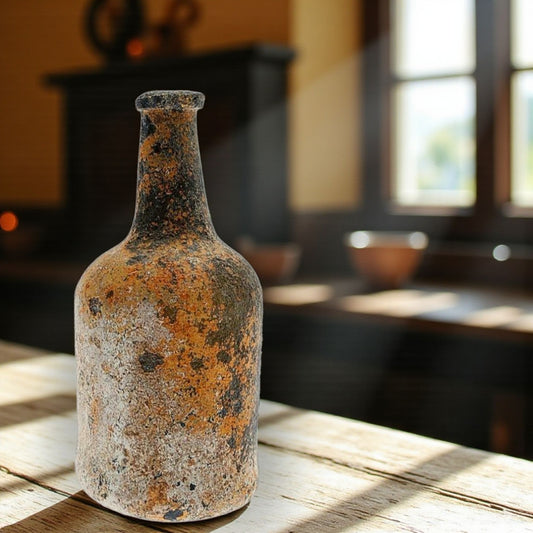 From A Shipwreck Off The Norfolk Coast - An 18th Century Black Glass Wine Bottle