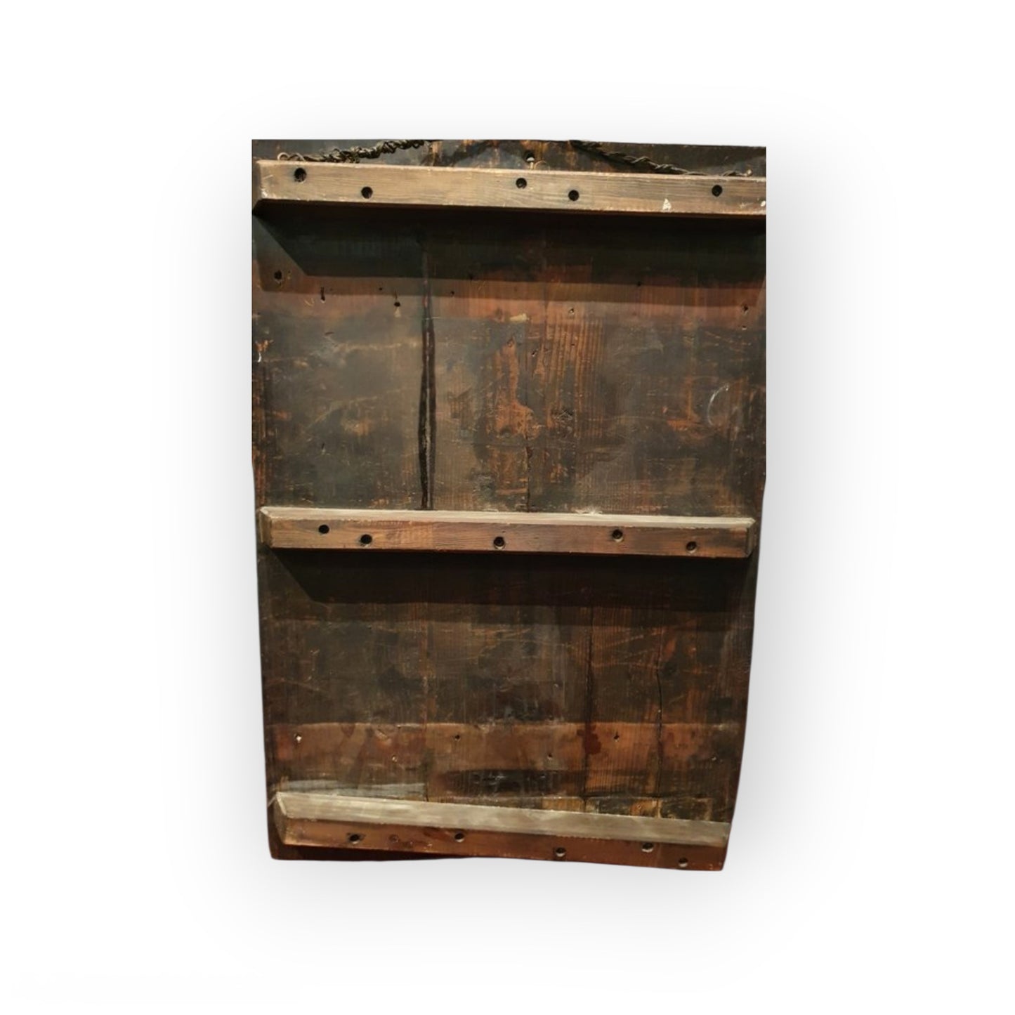 Very Large, French School, Late 17th Century Antique Painting – Figure in a Garden Landscape, Oil on Panel