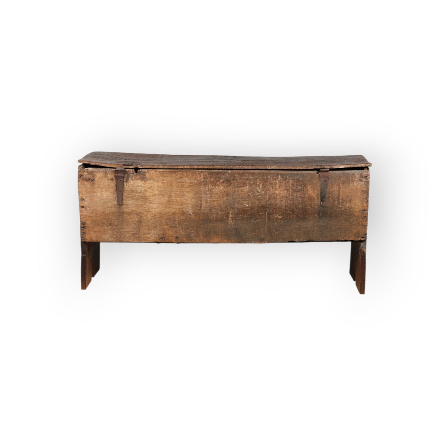 16th-Century & Later English Antique Oak Six-Plank Boarded Chest