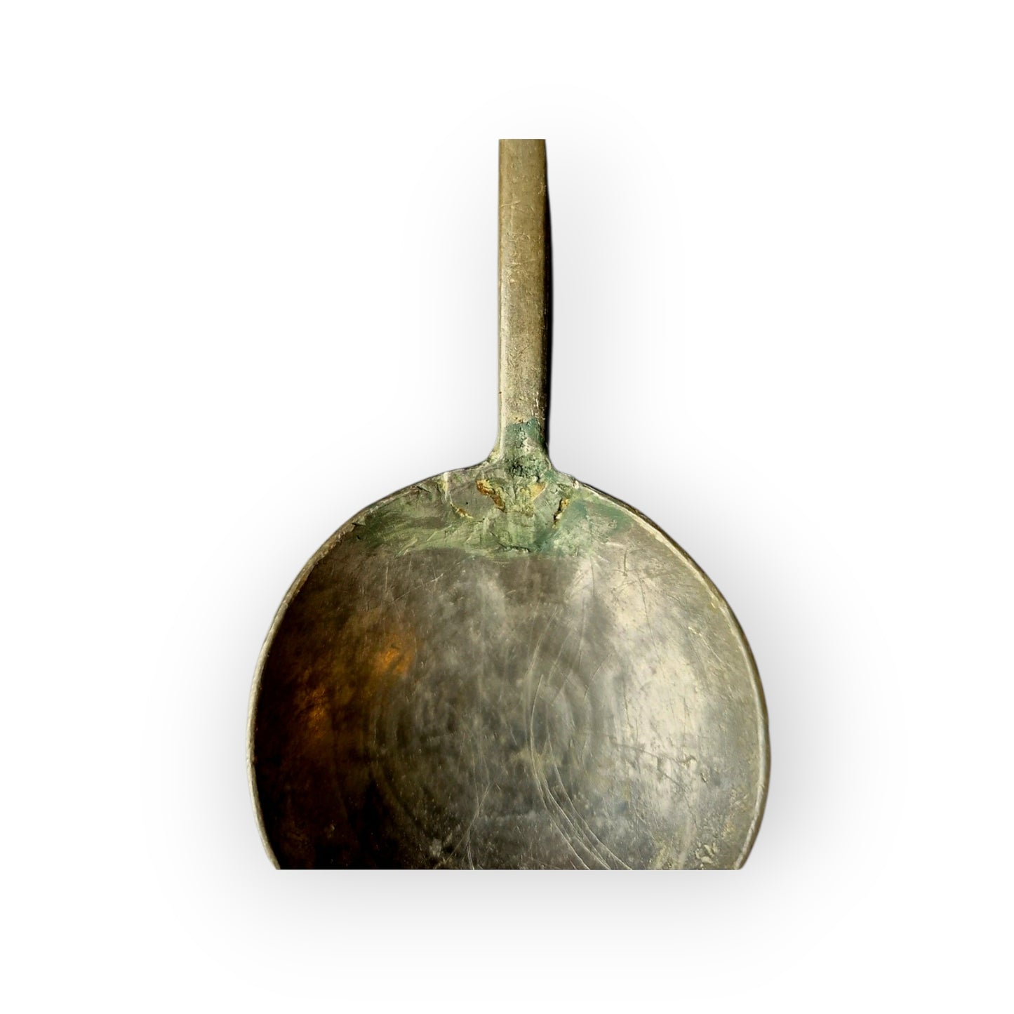 18thC-19thC English Antique Fruitwood Spoon Rack with Eight Pewter Spoons, circa 1780–1830