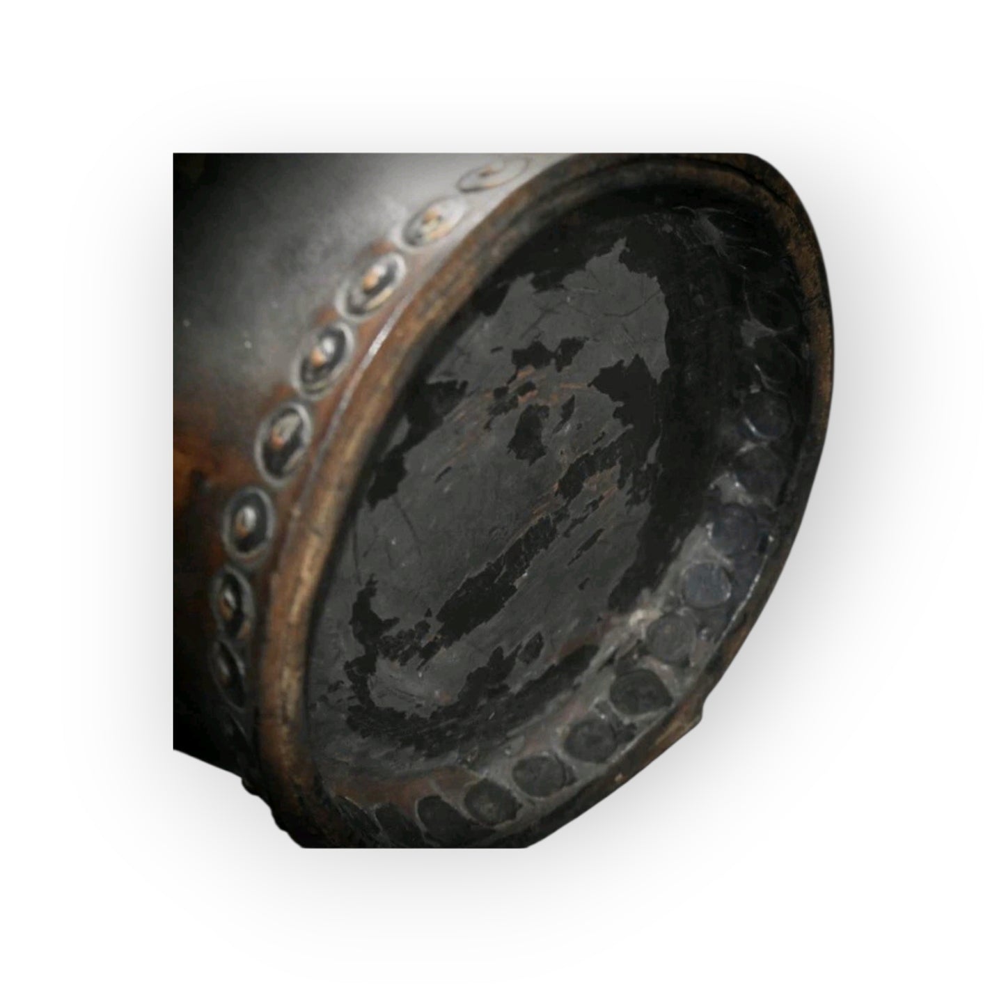 Lord Nelson Interest - Georgian Antique Naval Leather & Copper Fire Bucket, Inscribed 'Victory' with GR Cypher, circa 1800-1820