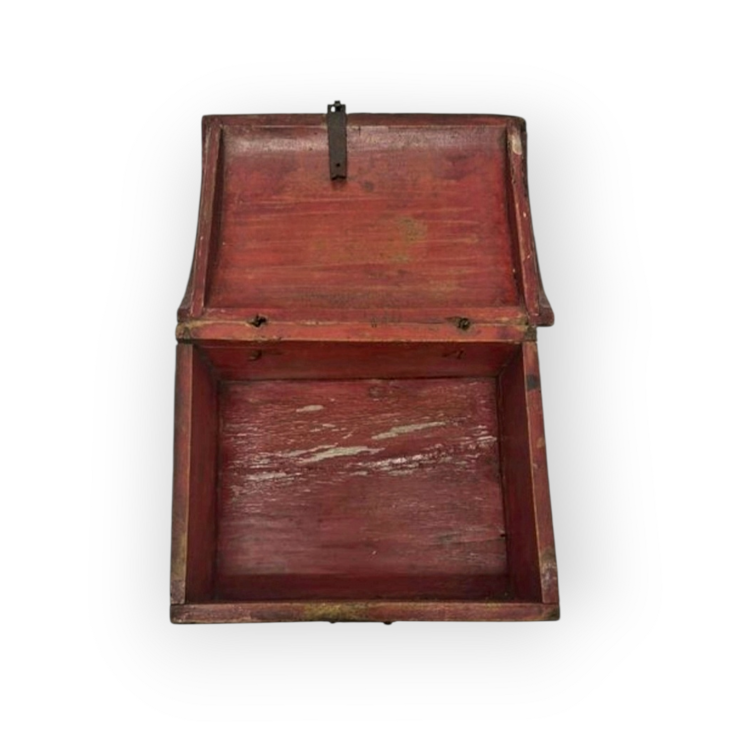 Early 16th Century Spanish / Iberian Antique Table Top Wedding Chest / Dowry Chest Bearing Two Noble Families Coats of Arms