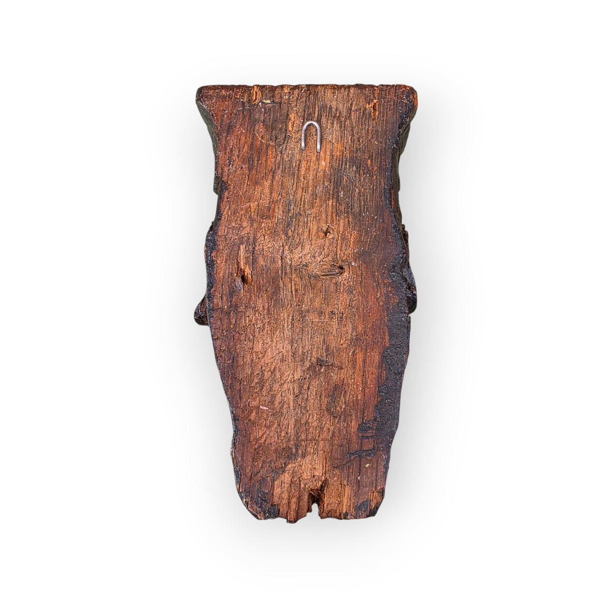 A Late 18th Century Carved Oak Folk Art Head, English, Circa 1780-1800