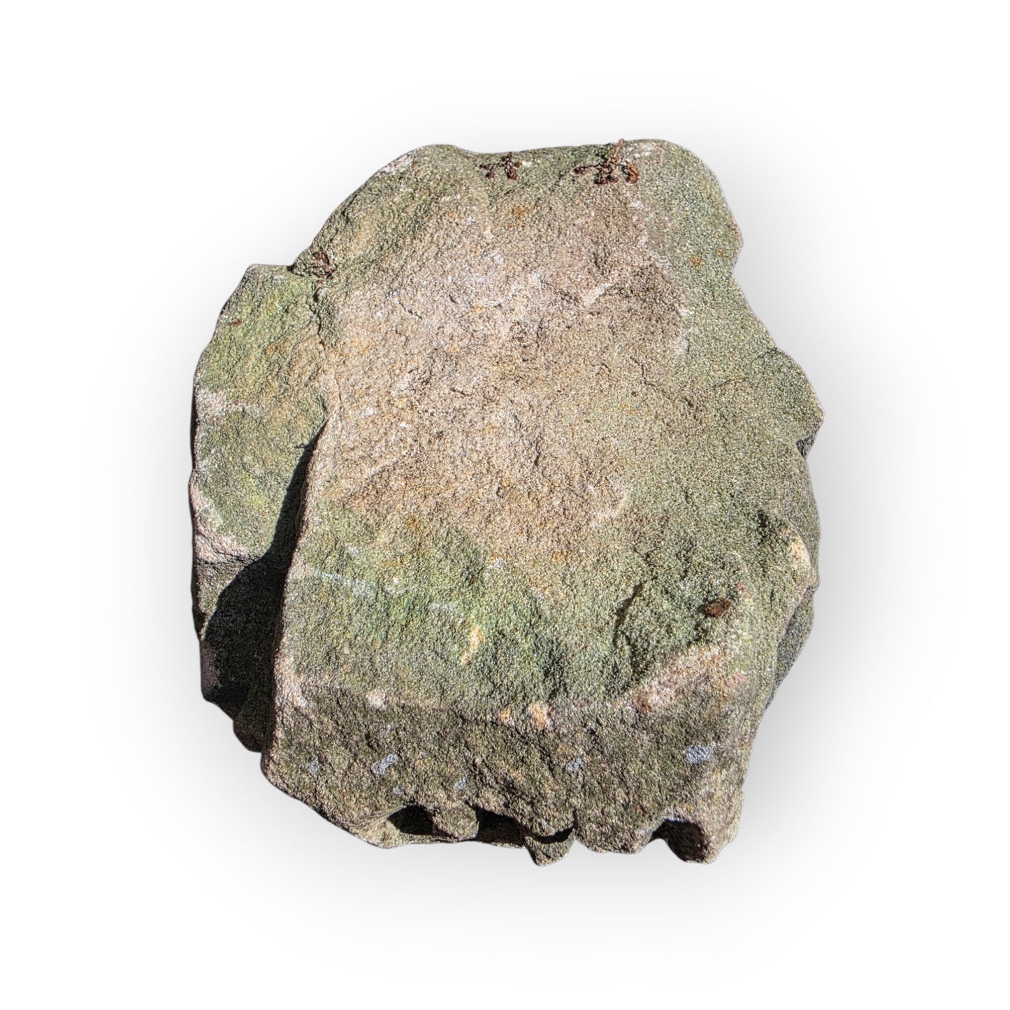 A Medieval Antique Carved Stone Grotesque Head, Likely a Label Stop or Corbel
