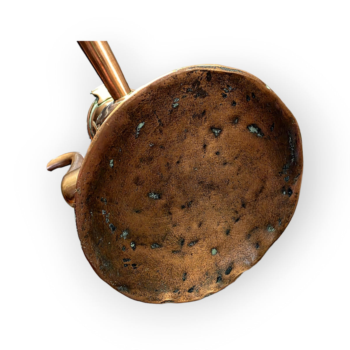 An 18th Century Continental Antique Copper Side-Handled Coffee Pot