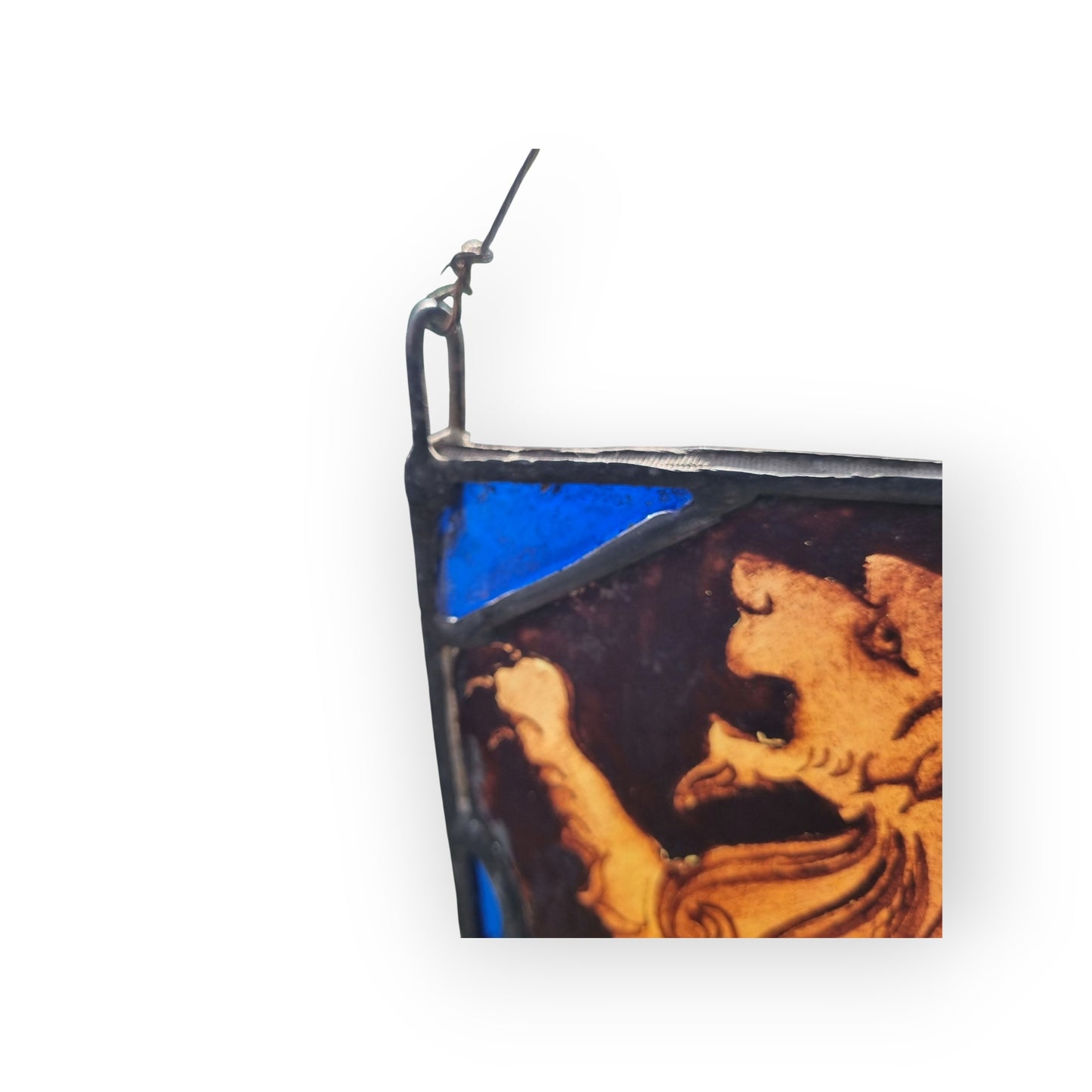 16th-Century Antique Stained Glass Panel In The Form Of An Armorial Shield 1 Of 2