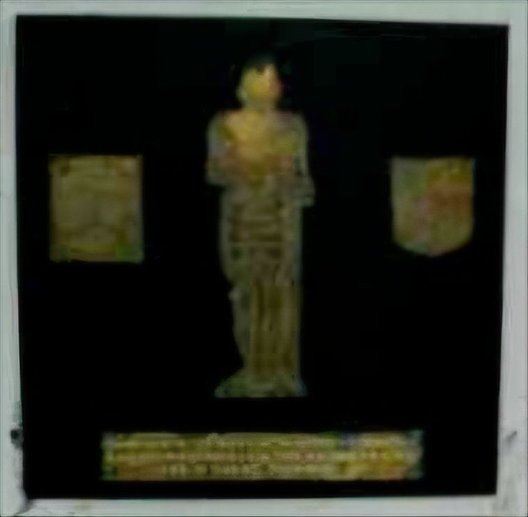 16th-Century Style, Early 19th-Century Made, English Antique Carved Oak Panel - A Copy Of The Brass Tomb Plaque / Funerary Plaque Of Humphrey Brewster (1525-1593)