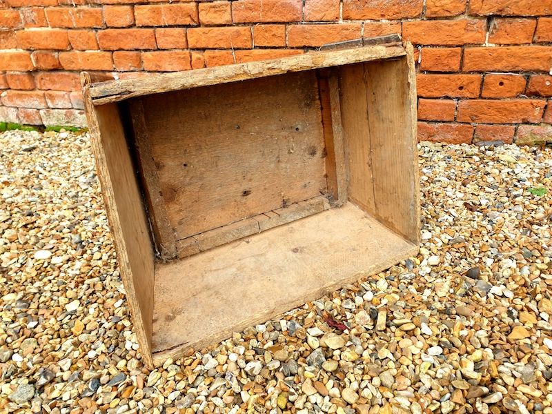 Late 18th Century Primitive Welsh Antique Pine Child's Lambing Chair in Original Paint