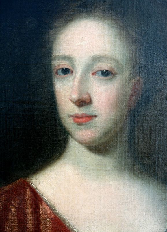 Previously Sold by Victor Needham Ltd - Follower of Sir Godfrey Kneller (1646-1723), An Early 18th Century English School Antique Oil on Canvas Portrait of a Lady Dated 1713