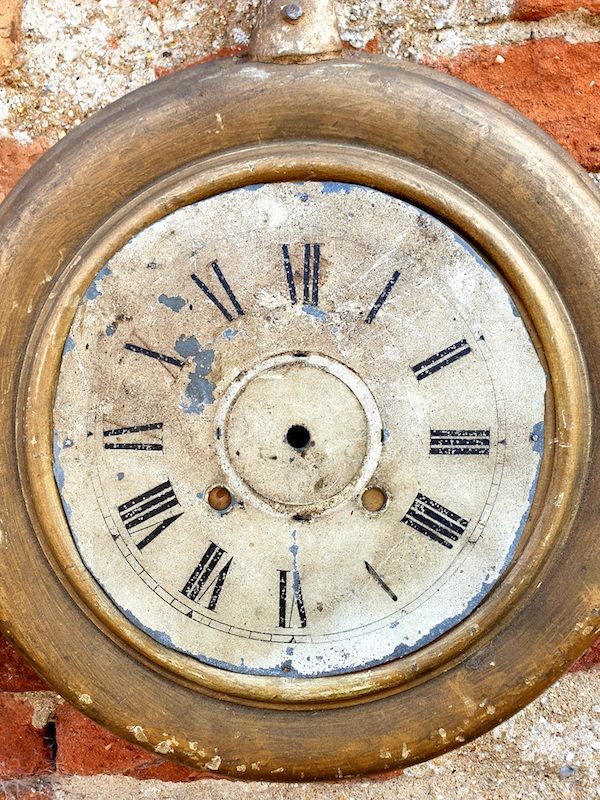 Rare 19th Century Antique Folk Art Clockmaker's Shop Sign, Possibly American