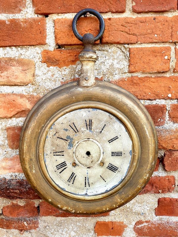 Rare 19th Century Antique Folk Art Clockmaker's Shop Sign, Possibly American