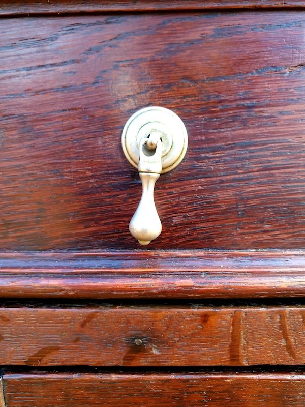 17th Century English Antique Oak Geometric Chest of Drawers, Circa 1680