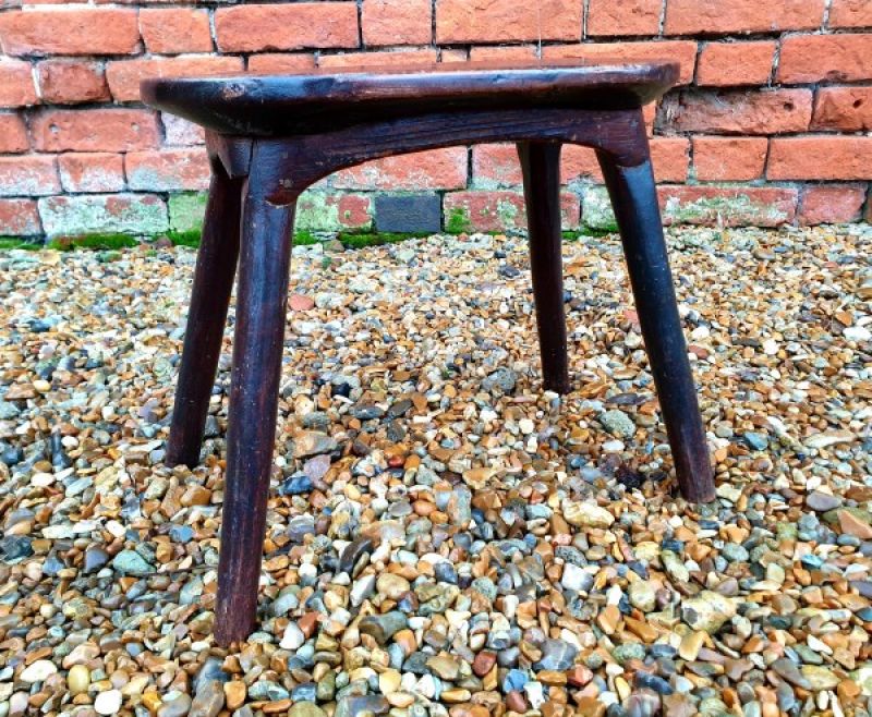 19th Century Primitive English Antique Stool