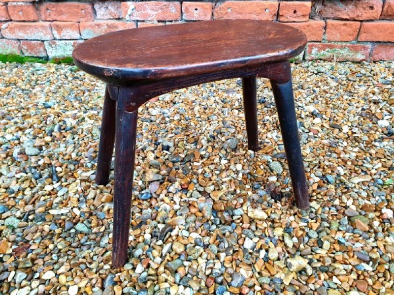 19th Century Primitive English Antique Stool