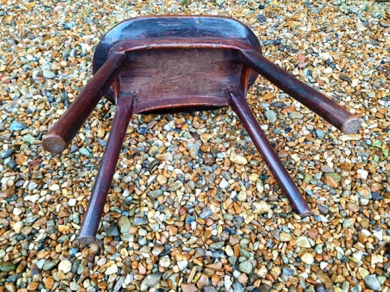 19th Century Primitive English Antique Stool
