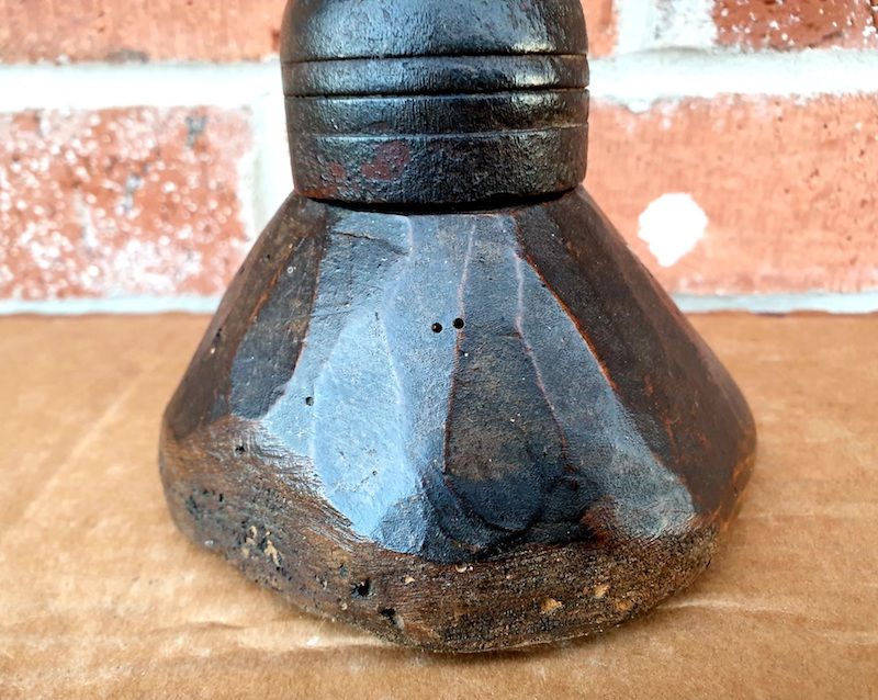 18th Century Continental Antique Treen Pricket Candlestick
