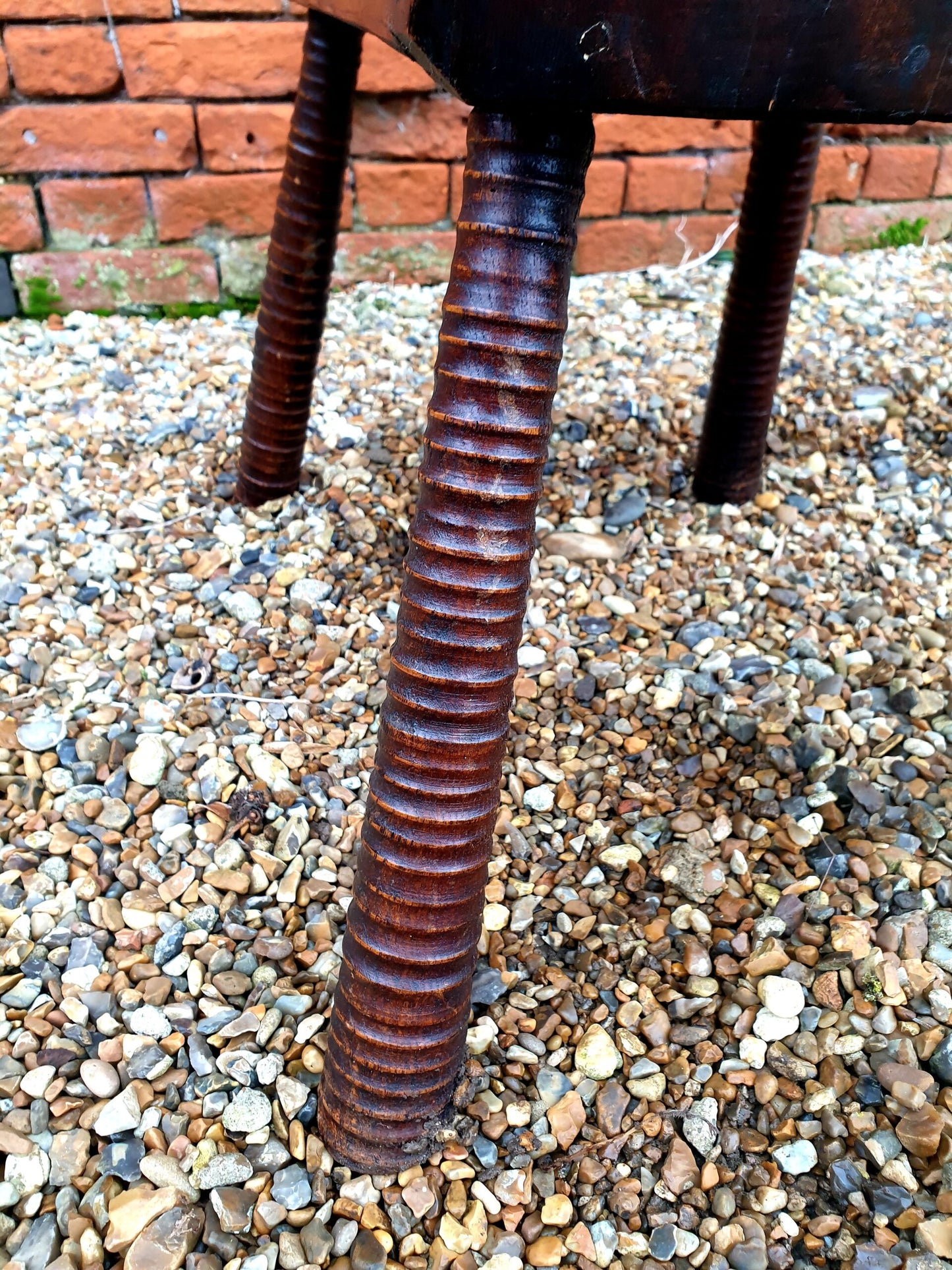 Late 18thC / Early 19thC Primitive English Antique Wing Back Armchair