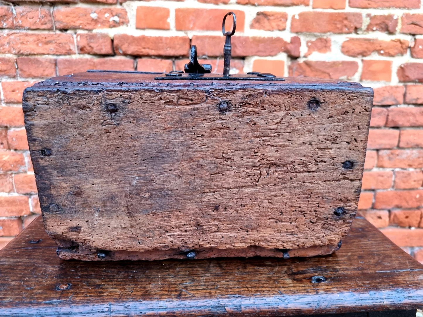 Late 15th Century / Early 16th Century French Antique Oak Offertory Box