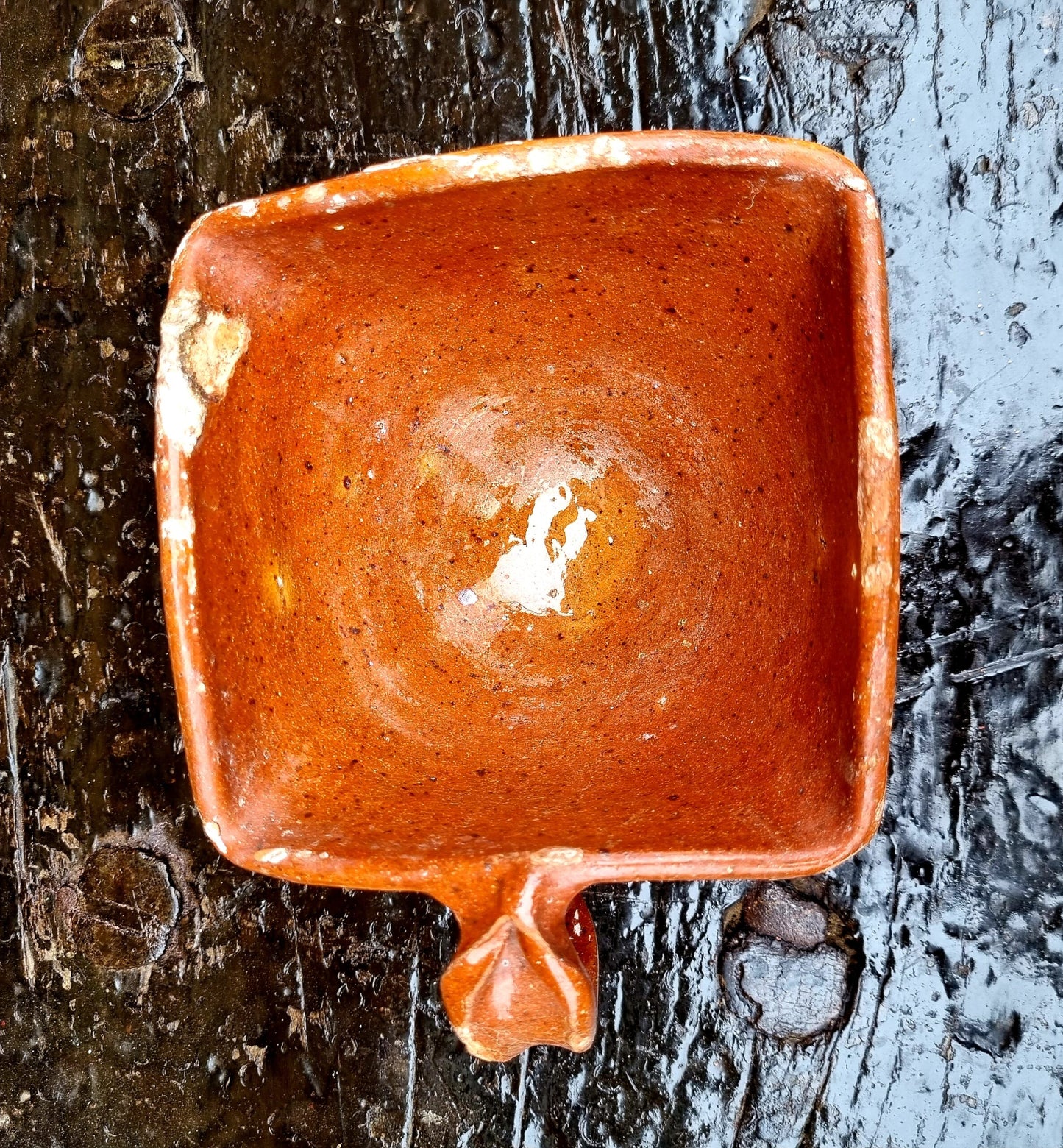 Mid 18thC Dutch Antique Earthenware Hand Warmer