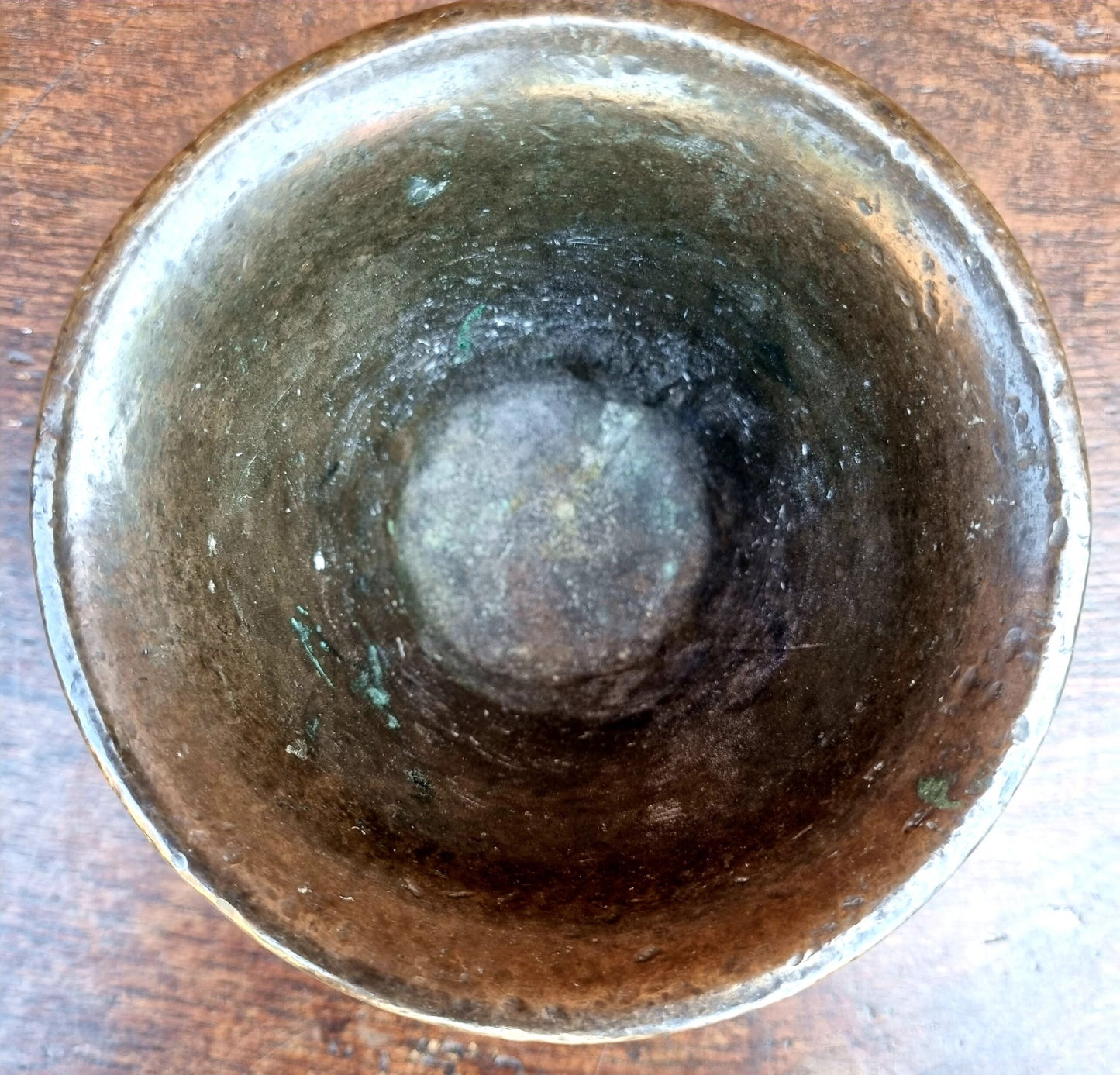 17th Century English Antique Bronze Mortar, Originating From Norfolk, East Anglia, With a Crowned Tudor Rose