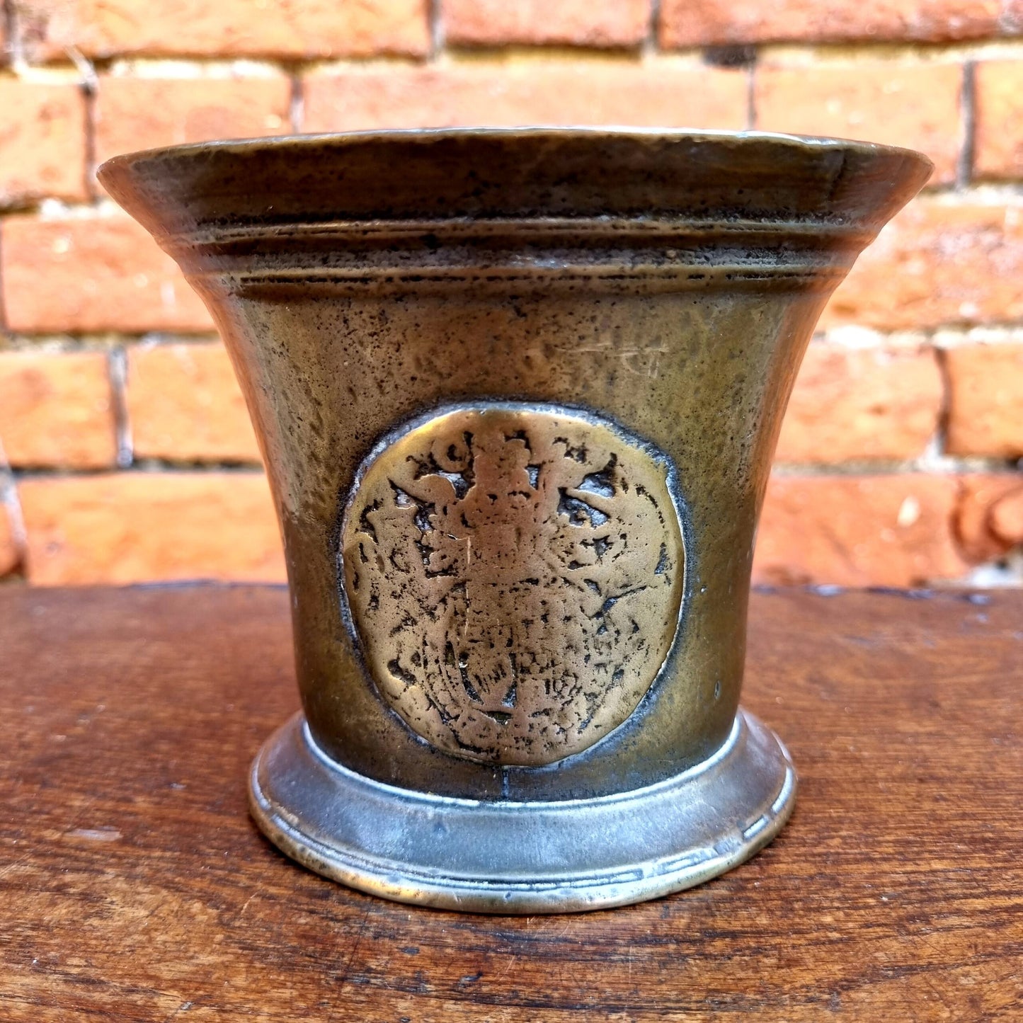 Early 17th Century English Antique Bronze Mortar, by Abraham Rudhall (1684-1718), of Gloucestershire
