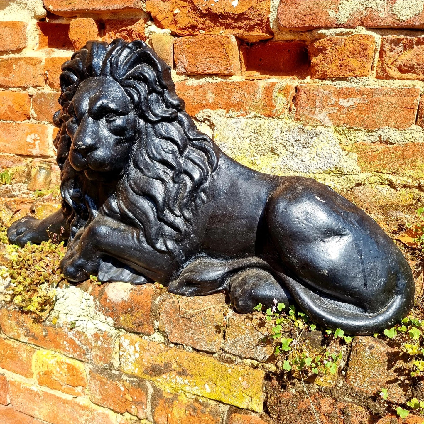 Large Mid 19th Century, Victorian Period, English Antique Cast Iron Lion