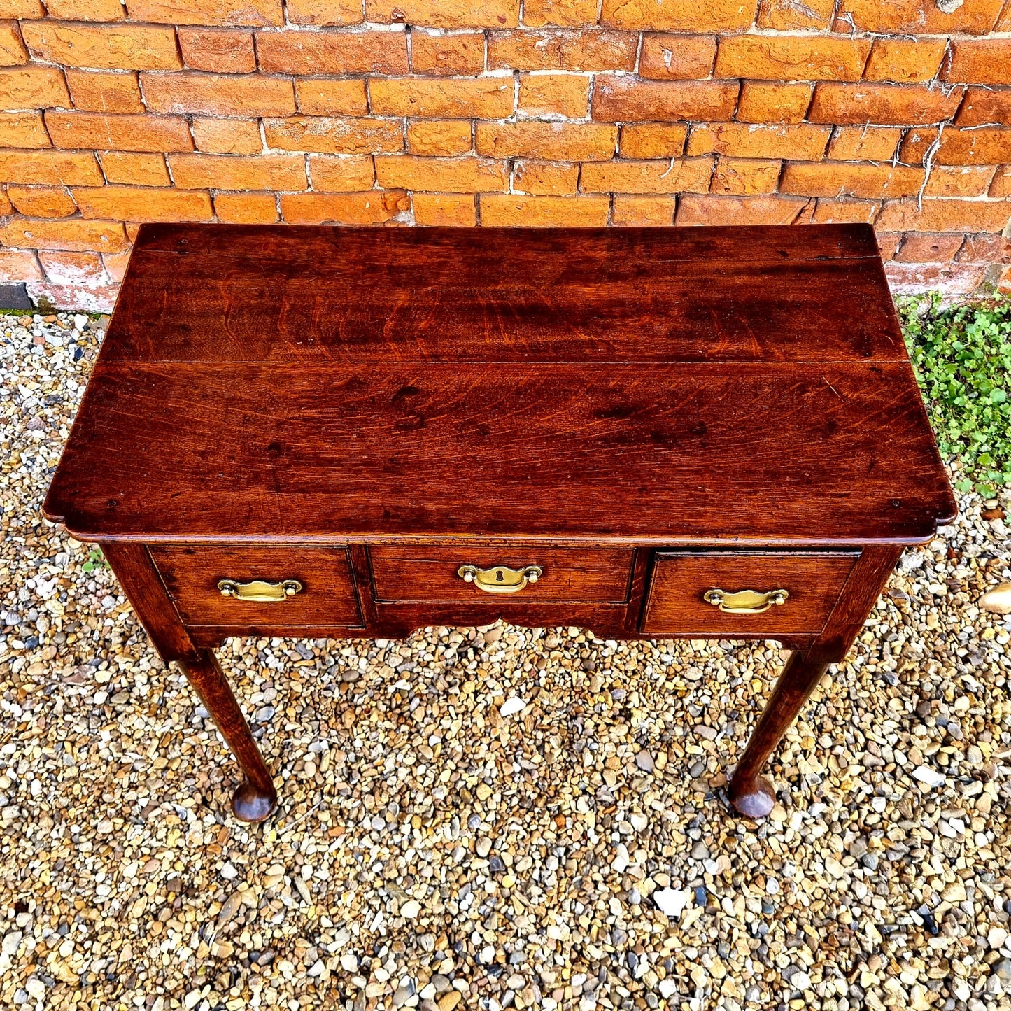 Mid 18th Century English Antique Oak Low Boy or Side Table
