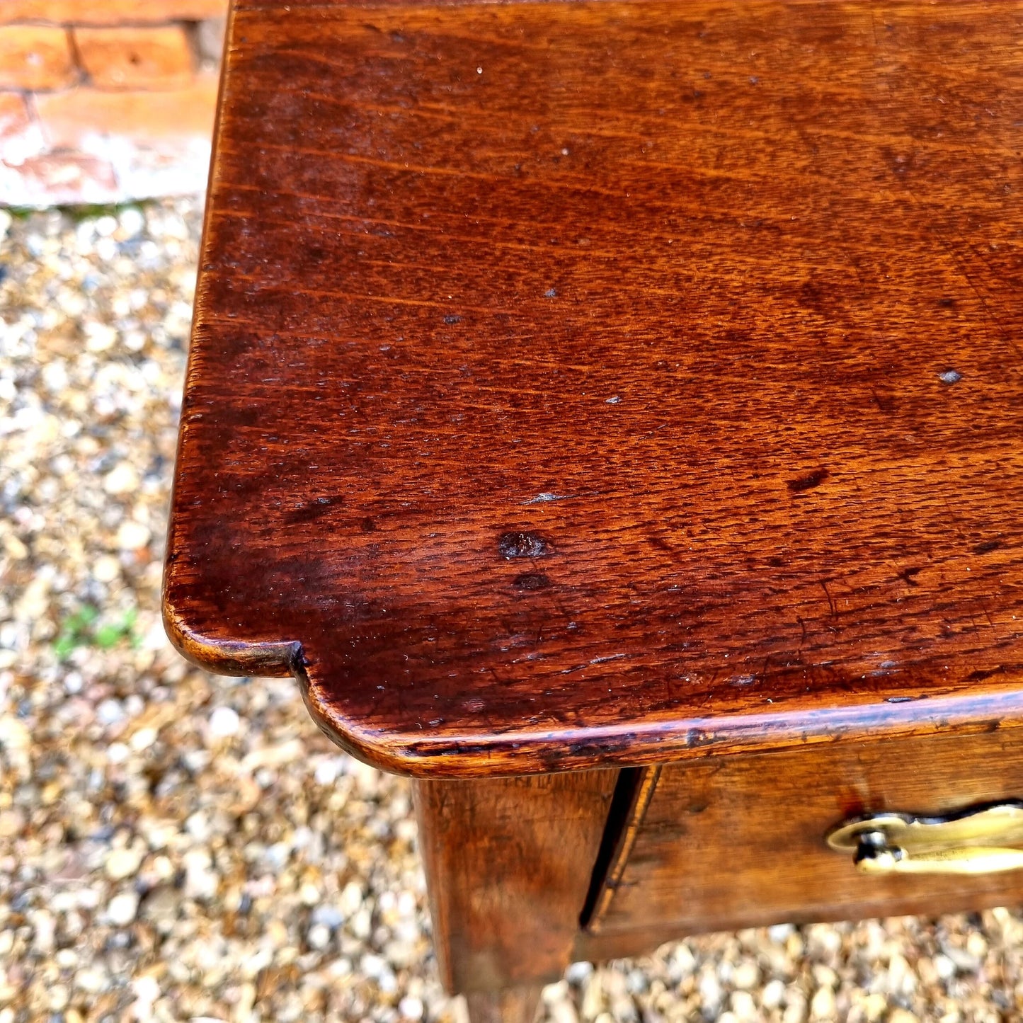 Mid 18th Century English Antique Oak Low Boy or Side Table