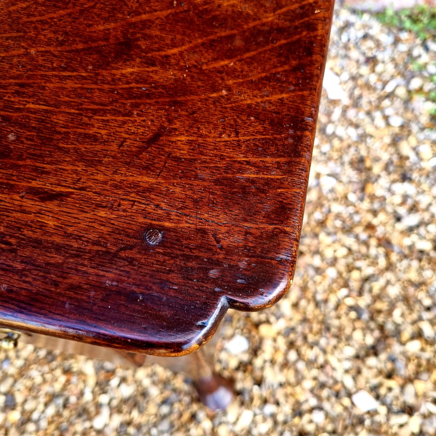 Mid 18th Century English Antique Oak Low Boy or Side Table