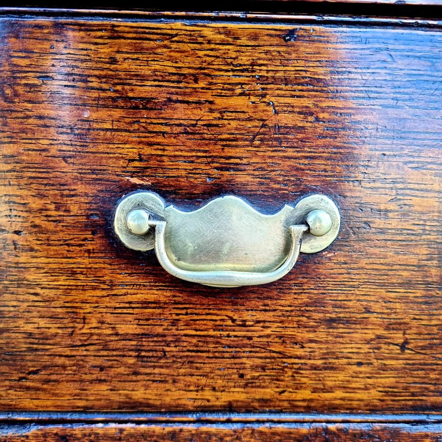 Mid 18th Century English Antique Oak Low Boy or Side Table