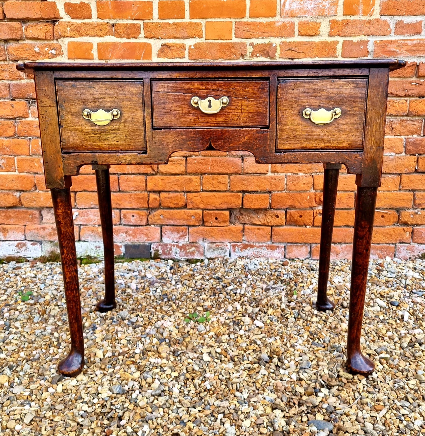 Mid 18th Century English Antique Oak Low Boy or Side Table