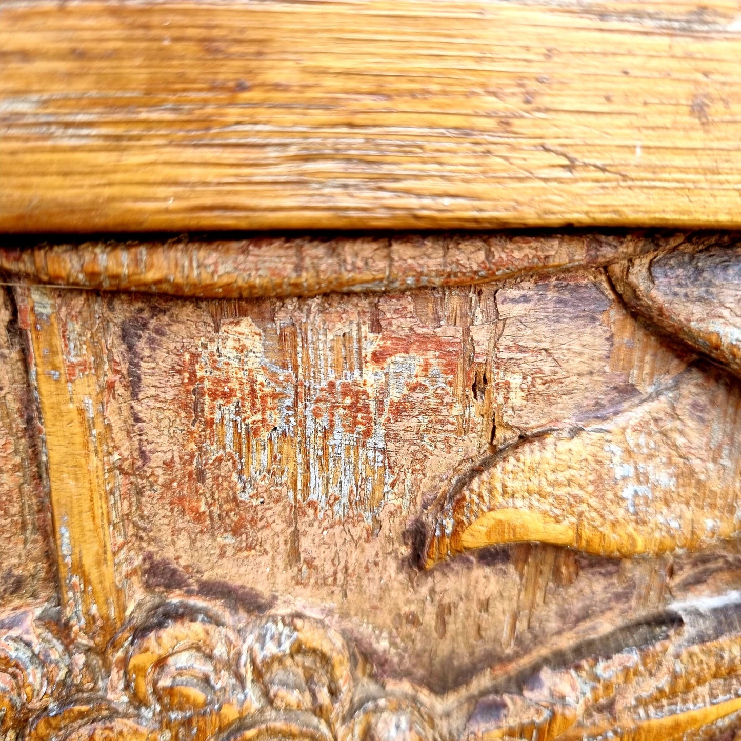 Pair of Early 16th Century Antique Carved Oak Window Shutters, Dated "1525" & Bearing the Initials "GC"