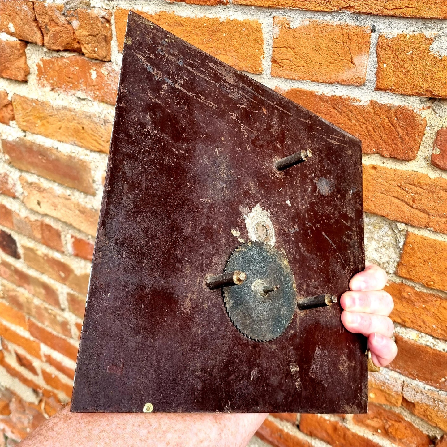 Early 19thC George III Period English Antique Painted Clock Dial, Signed "R Francis, Attleborough"