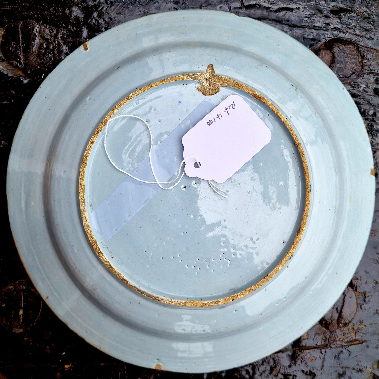 Mid 18th Century Dutch Antique Delftware Dish in The Chinoiserie Manner