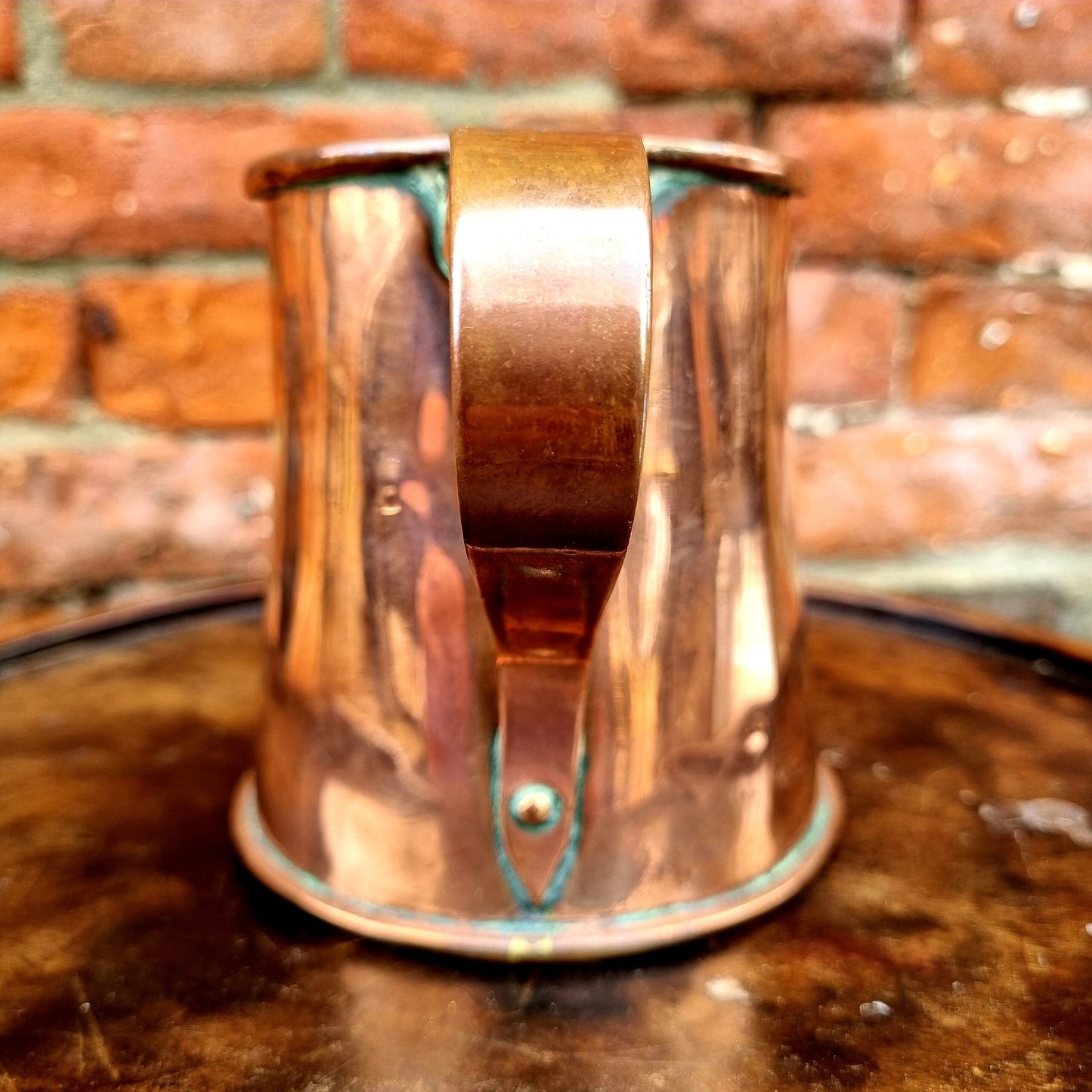 18th Century English Antique Copper Tankard or Measure Dated 1784