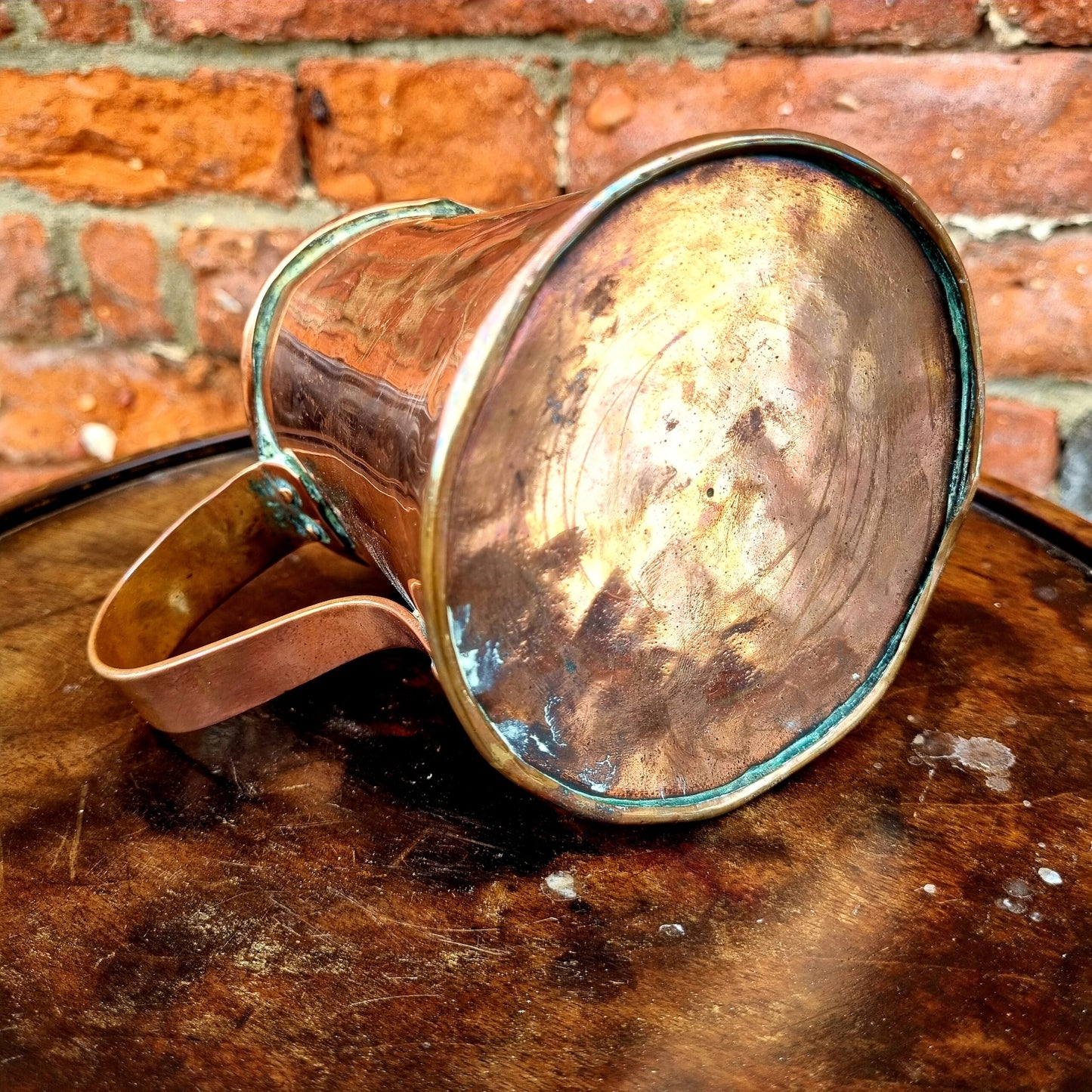 18th Century English Antique Copper Tankard or Measure Dated 1784