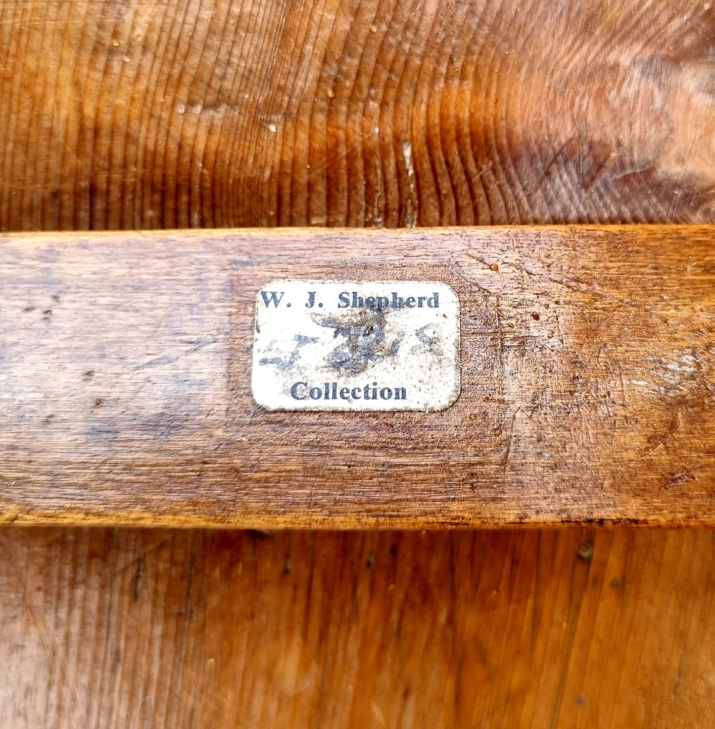 18th Century English Antique Treen Folk Art Stay Busk Love Token Bearing The Initials "EM"