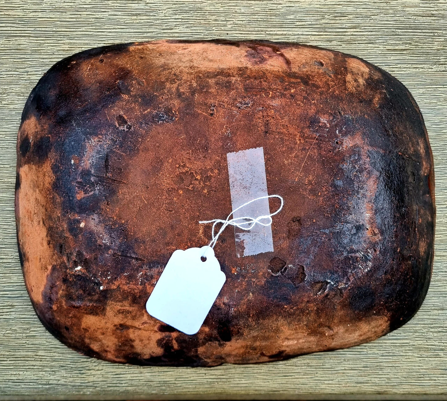 Late 18th Century Welsh Antique Earthenware Buckley Ware Slip Decorated Baking Dish
